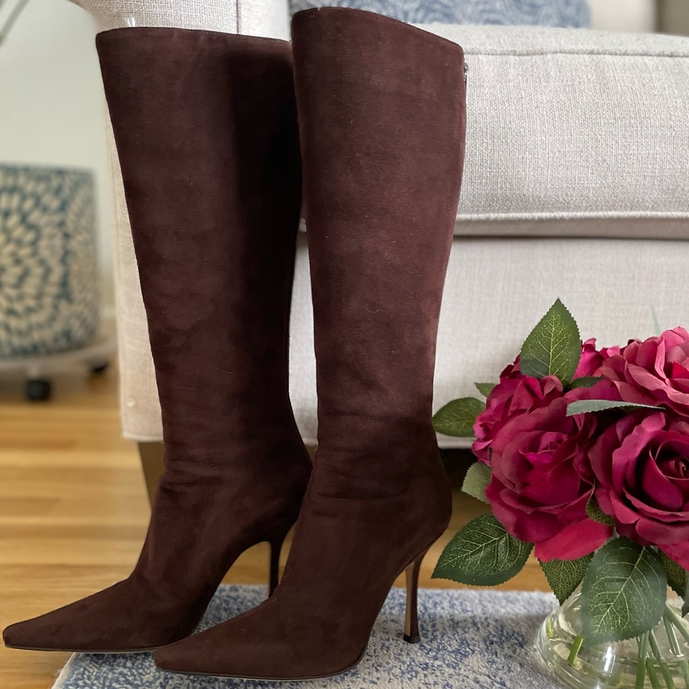 Jimmy Choo Suede Knee High Boots